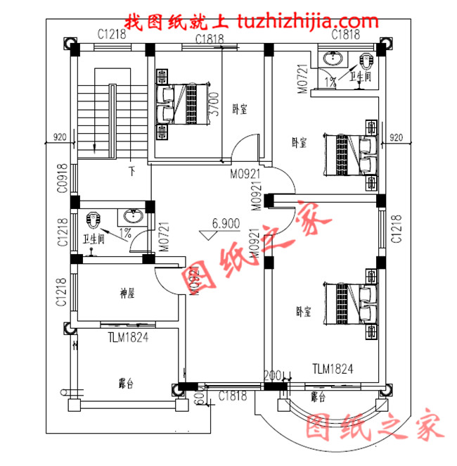 5套農村三層房屋圖，主體15萬，不用攢錢都能建
