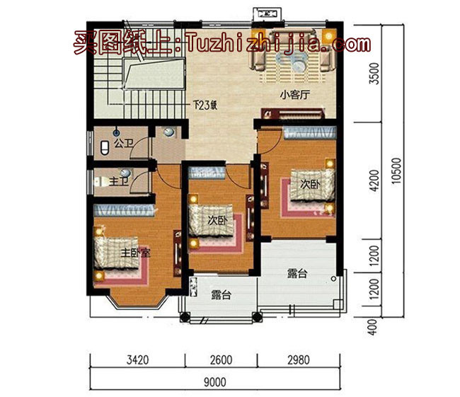 5套農村三層房屋圖，主體15萬，不用攢錢都能建