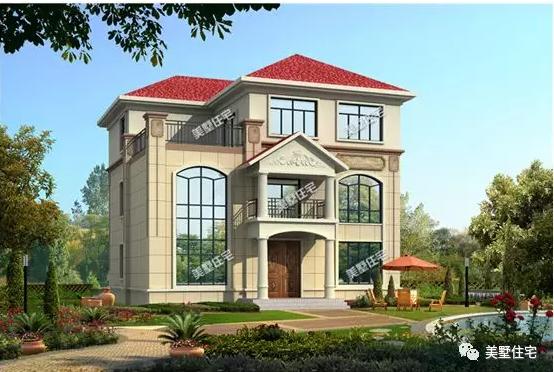 三層自建別墅，12X12米，造價30萬，愜意田園生活，令人羨慕。