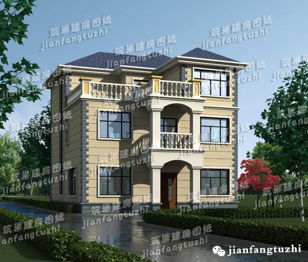 一層農(nóng)村別墅設(shè)計(jì)圖，2廳4臥，造價(jià)15萬，經(jīng)濟(jì)實(shí)用。