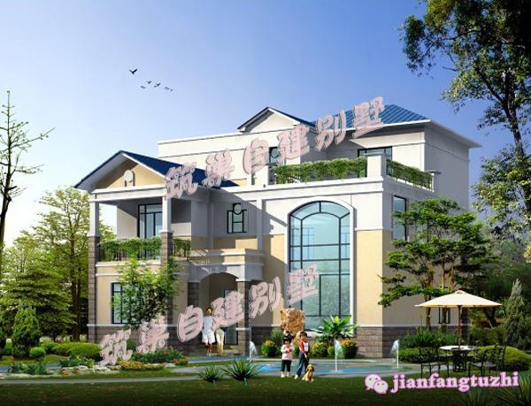 三層農村自建房，14*14米，經濟、實用、舒適、美觀。