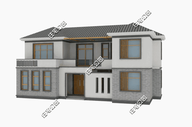 兩層中式別墅，12×9米，很受歡迎，多功能設(shè)計(jì)，只為農(nóng)村舒適生活。