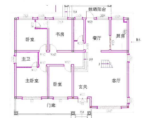 一層帶閣樓層農村自建房，1廳7臥，造價17萬，實用美觀。