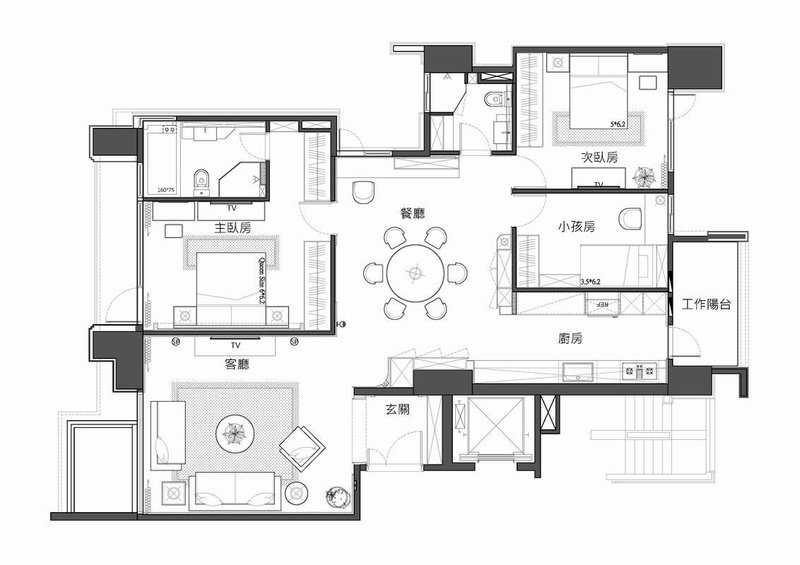 全包12萬裝修127平米的房子，新中式風(fēng)格，效果終于出來了！