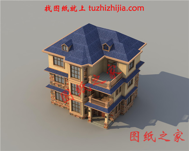 130平米左右三層農村小別墅，經典永不過時三層小洋樓