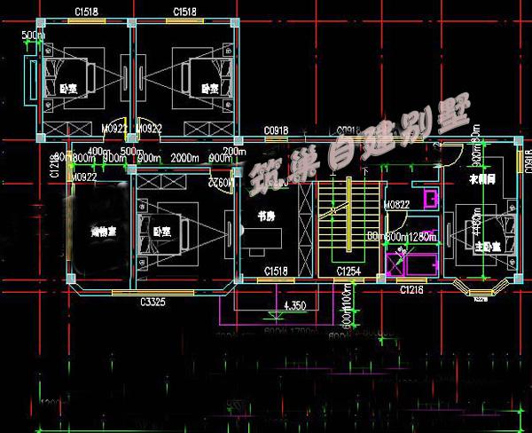 二層半帶車庫農村自建別墅設計圖，150平方米，外觀時尚，有個性！