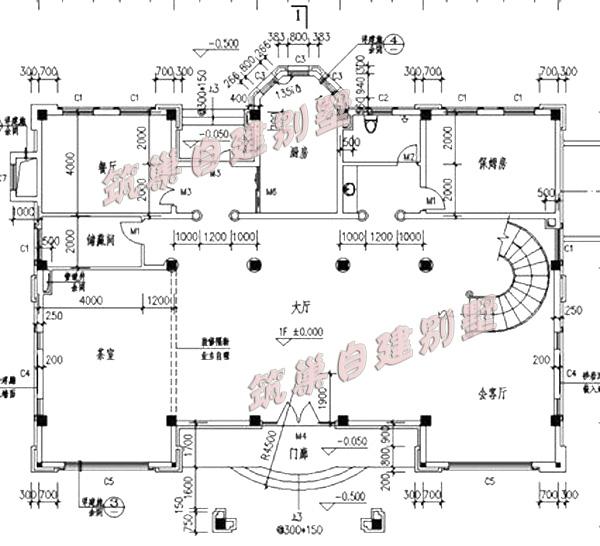 歐式四層別墅設計圖，20X18米，戶型豪華氣派！