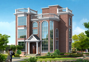 三層農(nóng)村蓋房設(shè)計圖，占地90平面左右，屋頂設(shè)置成露臺