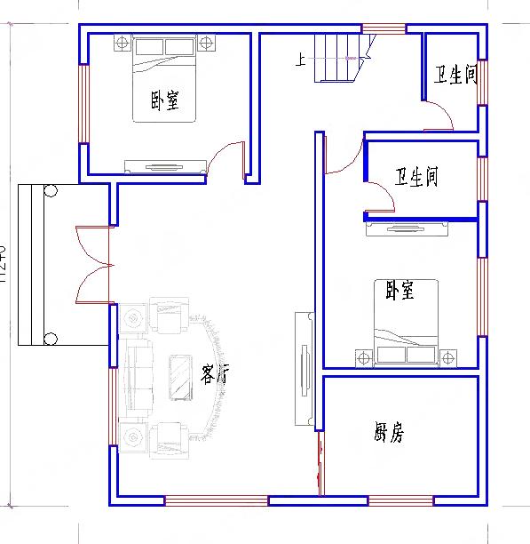 100平方米三層農(nóng)村自建房，2廳7臥經(jīng)濟(jì)實(shí)用，造價(jià)25萬