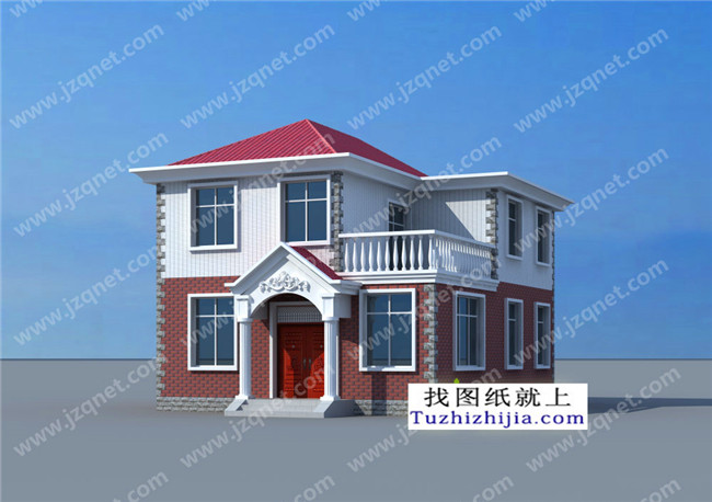 8米寬12米長房屋設計圖及效果圖，10套全新設計圖紙