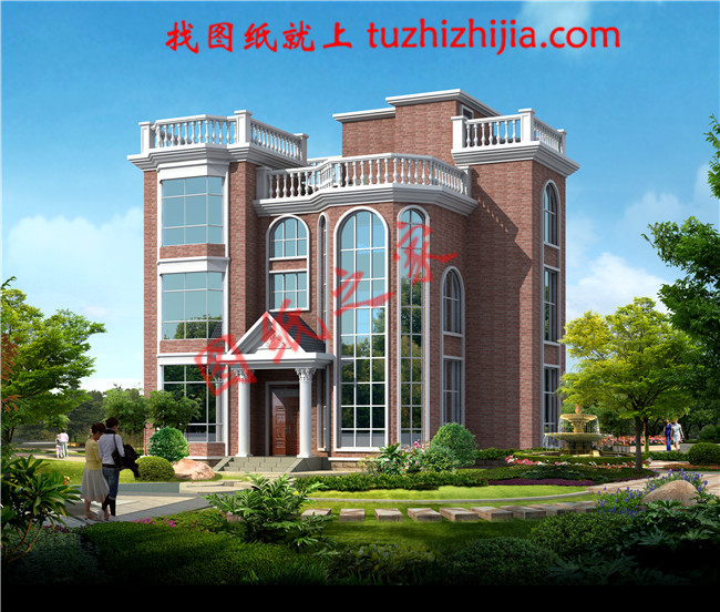 三層農村蓋房設計圖,占地90平面左右,屋頂設置成露臺