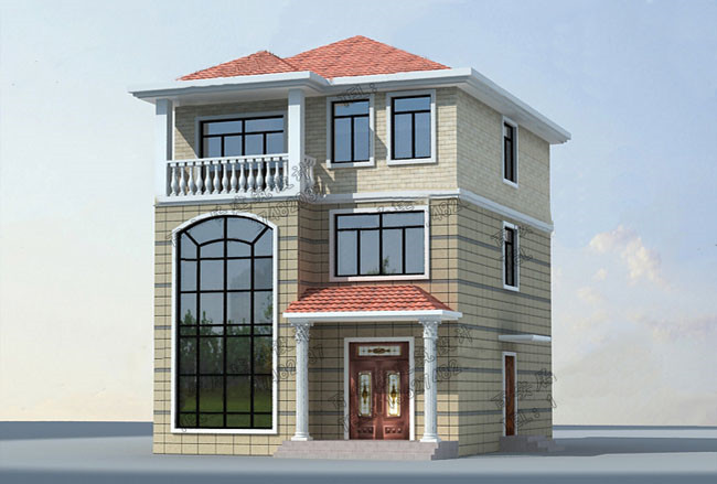 8米寬12米長房屋設計圖及效果圖，10套全新設計圖紙