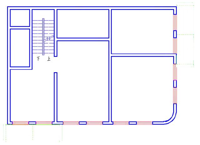 四層帶商鋪多功能別墅設(shè)計(jì)圖，占地100平方米，豪華大氣，造價(jià)40萬(wàn)。