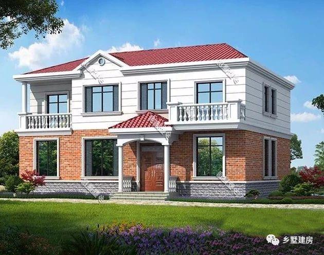 農村二層別墅設計圖，7室2廳4衛，主體造價，竟然只要26萬！