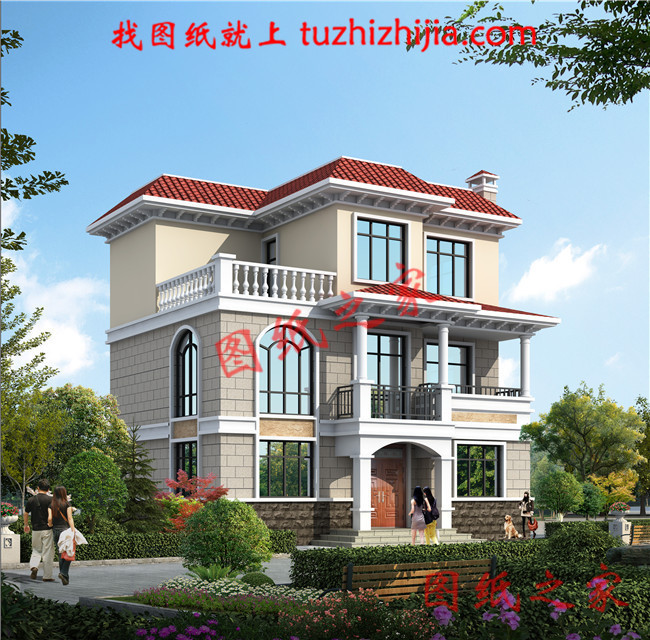 6款25萬(wàn)左右農(nóng)村三層別墅圖，保證讓你眼前一亮