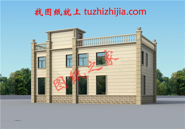 最漂亮的農村二層小樓,平屋頂的設計對于農村來說尤為便利