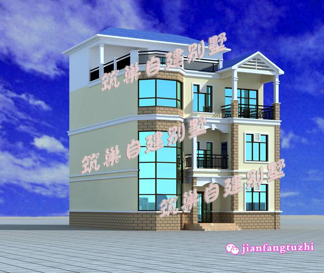 四層農(nóng)村自建房，10*13米，預(yù)算50萬，戶型簡單方正，實(shí)用。