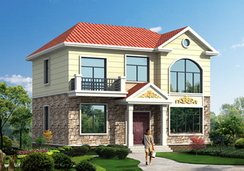 120平米左右農村房屋設計圖占地面積適宜，外觀舒適大氣