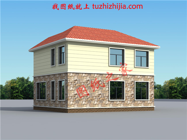 120平米左右農(nóng)村房屋設(shè)計(jì)圖,占地面積適宜，外觀舒適大氣