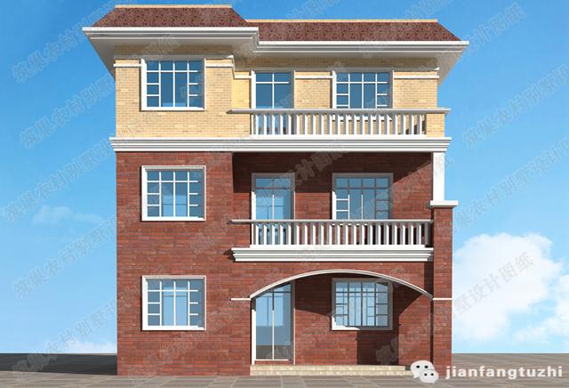 1廳5臥三層農村自建房，造價25萬，臥室均帶獨立衛生間，簡單實用！