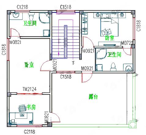 1廳5臥三層農村自建房，造價25萬，臥室均帶獨立衛生間，簡單實用！