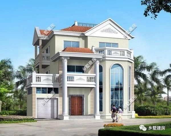三層別墅圖造價40萬，城市買房首付都不夠，不如在農村自建一棟別墅享受一生。