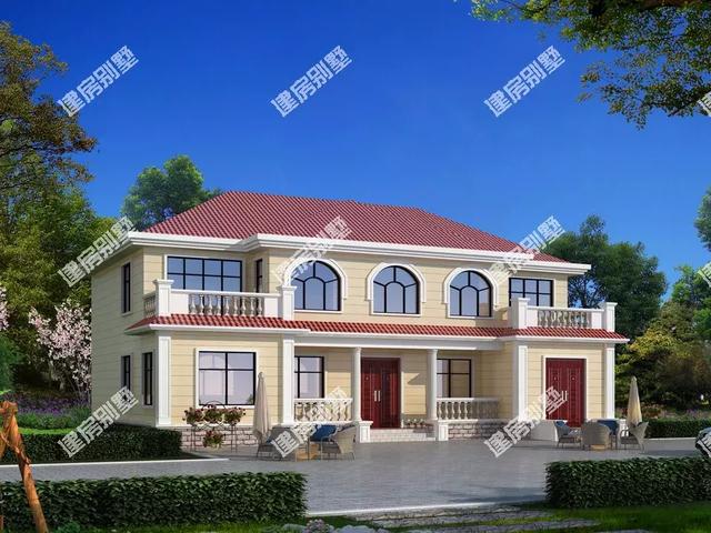 3棟實用美觀最適合農村建的別墅圖，簡單美觀又實用。