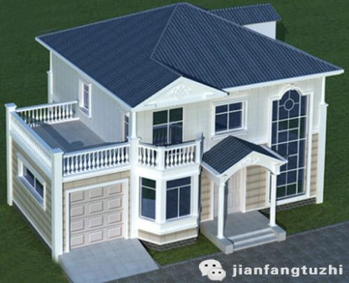 二層復式農村自建別墅設計圖30萬占地160㎡2廳5臥