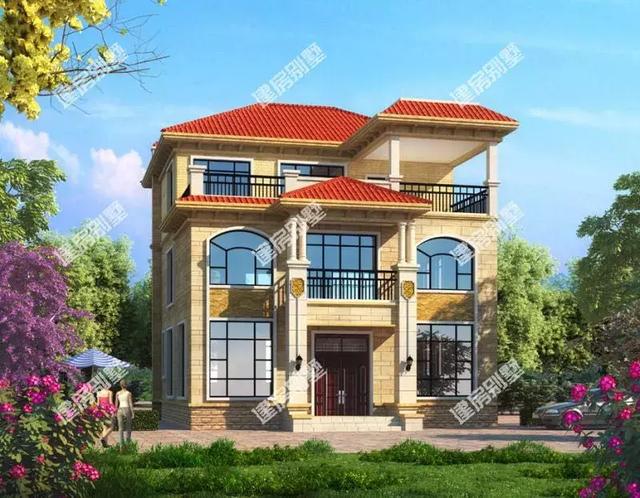 兩款戶型相近的三層農村別墅設計圖，第一棟戶型通透，第二棟經濟適用，都是建房很不錯的選擇