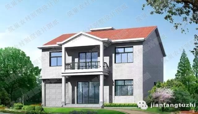 占地150㎡二層農(nóng)村住房設(shè)計(jì)圖，簡(jiǎn)單實(shí)用，低調(diào)的外觀設(shè)計(jì)以及不高的造價(jià)特別適合普通農(nóng)村家庭