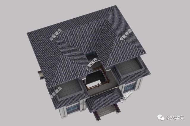 中式三層農(nóng)村自建別墅設(shè)計圖，性價比高，你值得擁有