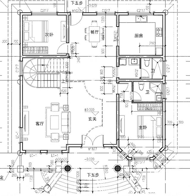 2廳7臥三層獨棟別墅設計圖奢華大氣，尊貴豪華，挑空客廳+麻將室+娛樂室+套房
