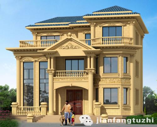 2廳7臥三層獨棟別墅設計圖奢華大氣，尊貴豪華，挑空客廳+麻將室+娛樂室+套房