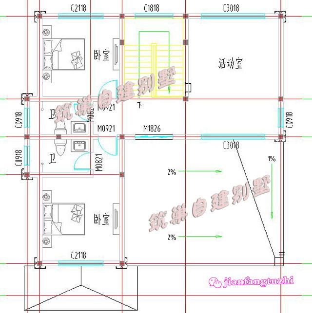 經濟實用三層農村復式別墅設計圖效果圖，布局合理，適合農村自建