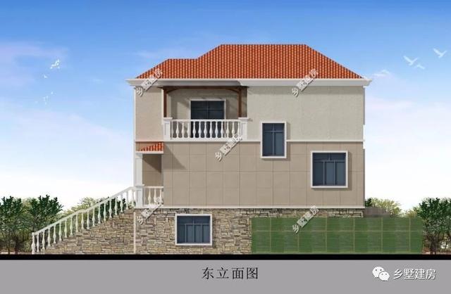 5室2廳4衛(wèi)帶車庫(kù)的三層歐式別墅設(shè)計(jì)圖，簡(jiǎn)約大氣，20多萬(wàn)能建這樣一套別墅也是很超值了！