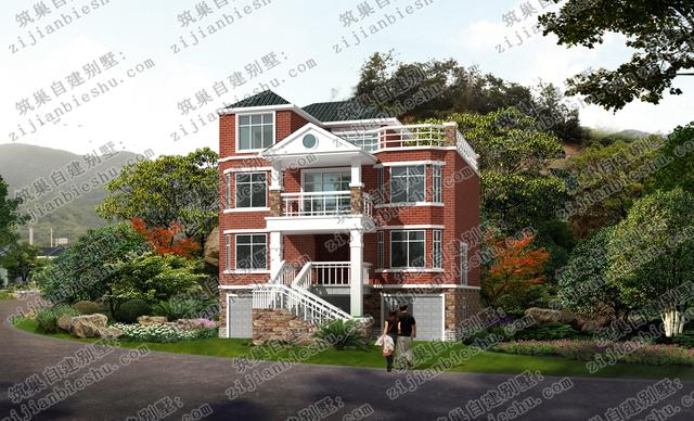 四層框架結(jié)構(gòu)農(nóng)村別墅，入戶花園+大露臺，時尚大氣，造價30萬