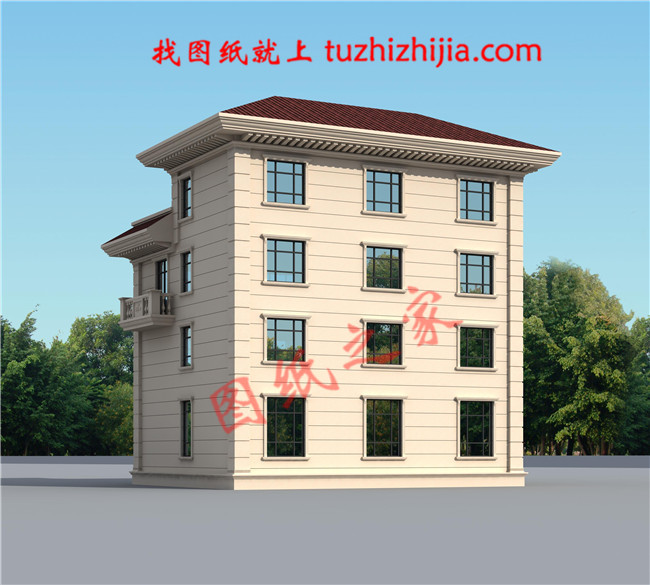 農(nóng)村三間四層樓房設(shè)計(jì)圖，農(nóng)村輕奢型四層別墅