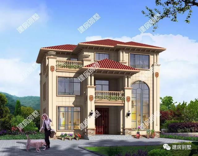 三層歐式別墅設(shè)計(jì)圖13.5×11.2米，要建就建棟豪華大氣的住宅