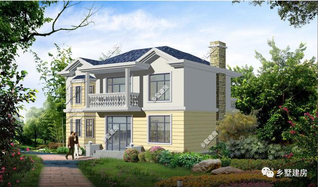 二層農村自建別墅圖，造價低，不落俗套，樣式美觀，過美好的日子！