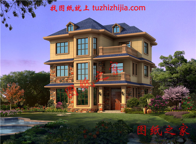 農村30萬別墅款式三層戶型，這幾款逼格高，實用強