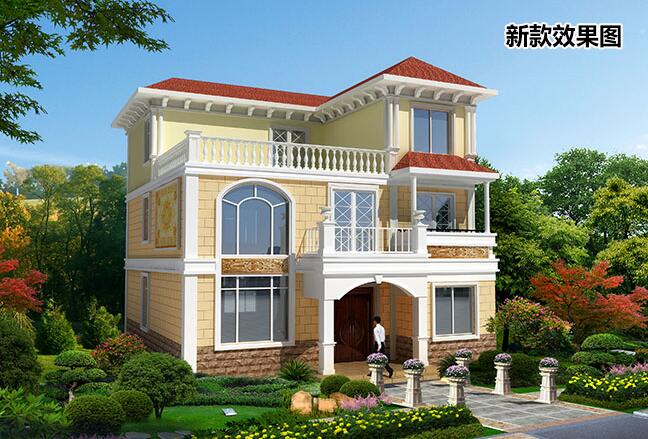 實景拍攝三層30萬別墅圖片大全，蓋好全村都跟風！