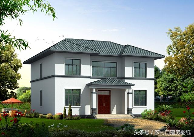 居住舒服的二層小樓別墅設計圖，經濟又實用，真心不錯