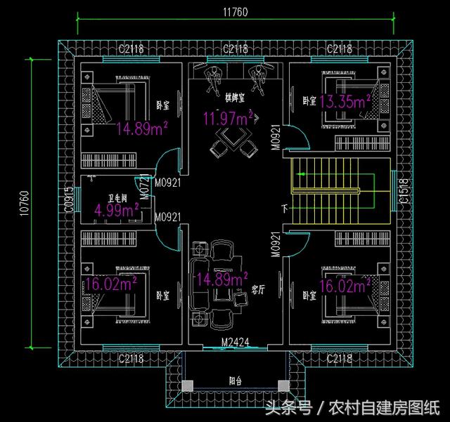 居住舒服的二層小樓別墅設計圖，經濟又實用，真心不錯