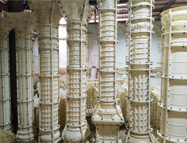 grc羅馬柱模具，加厚材質，不變形,不老化,不粘模