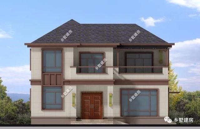 你可能不信，農村二層別墅設計圖，建成僅花18萬，美觀又實用！