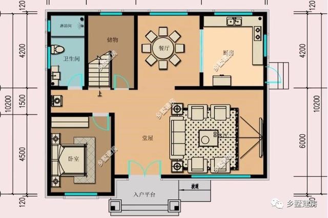 你可能不信，農村二層別墅設計圖，建成僅花18萬，美觀又實用！