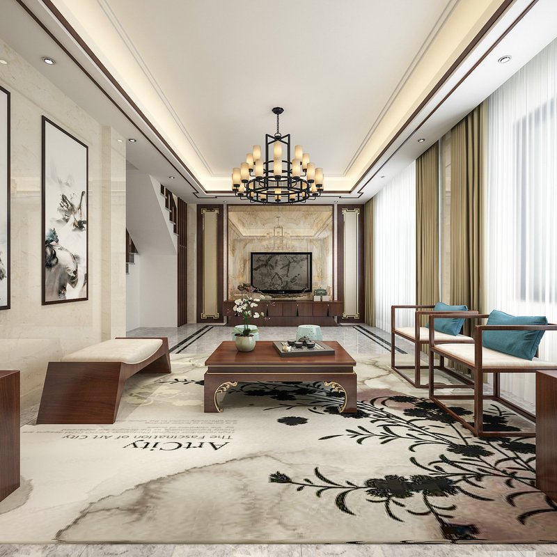 自建房裝修出200平米別墅中式風(fēng)格，看過的人都贊不絕口