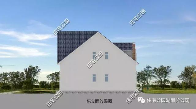 帶閣樓別墅設計圖，造型簡約布局舒適，適合農村養老