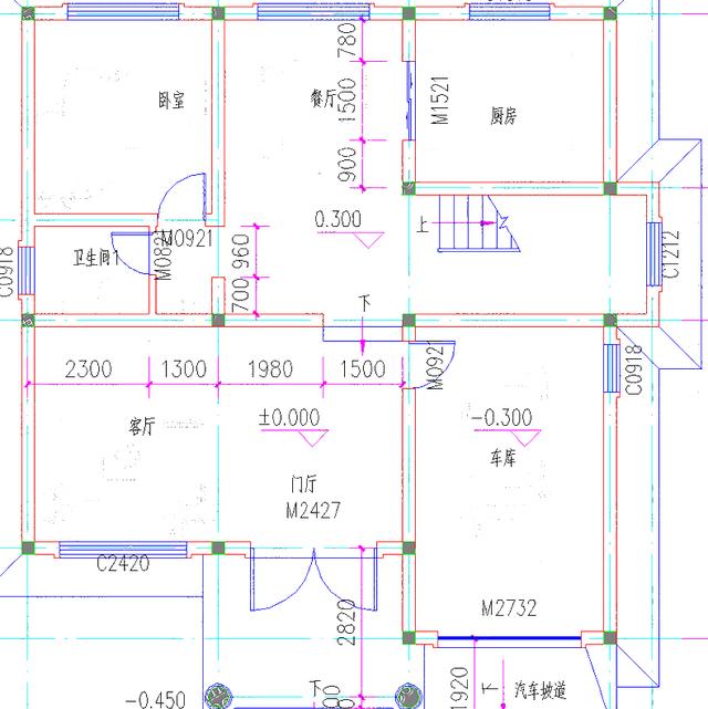 12×12米25萬2廳5臥 帶車庫二層簡單美觀自建房全套設計圖，簡歐風格大氣高貴