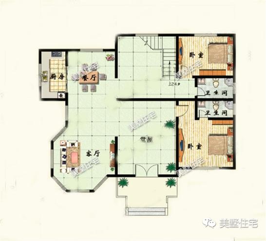 15X13米三層豪宅別墅設(shè)計圖，很明顯的歐式風格，造型和布局堪稱完美